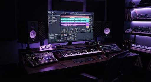 Studio mixing setup